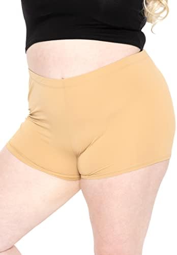 מתיחה היא נוחות לנשים פלוס גודל ניילון/סטרץ 'מכנסיים קצרים | X -large - 3x